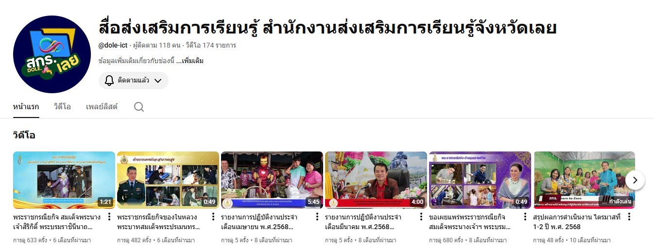 สื่อส่งเสริมการเรียนรู้ สํานักงานส่งเสริมการเรียนรู้จังหวัดเลย